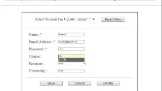 Insert, Update, Delete Data into Database using Stored Procedure