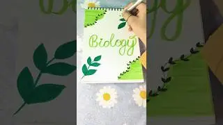 easy front page Idea for biology☘️#youtubeshorts #project #short #frontpage #biology #trending #yt