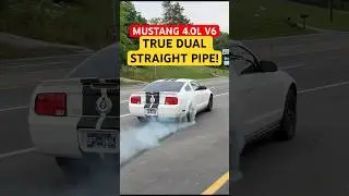 2008 Ford Mustang 4.0L V6 w/ TRUE DUAL STRAIGHT PIPES! @exhaustaddicts