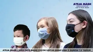 Masker Anak ATEJA MASK Kids Size - Masker Kain Non Medis 3 Ply Standar WHO with Adjustable Earloop