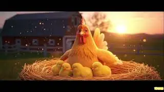 Five Little Chickens 🐣  Counting Song 1 5  Farm Animals
