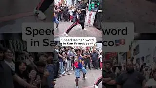 SPEED Learning Sword is Wild😭🔥- #stanleyymeng #ishowspeed #wushu