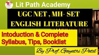UGC NET , MH -SET ENGLISH LITERATURE  Complete Syllabus ,Tips, Booklist! In Detail Paper 2 & Paper 1