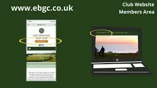 EBGC - 'How to Guide' for booking a Members Tee Time