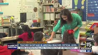 Arizona teacher shortage at critical level
