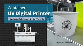 On site installation, plastic container multi color digital printing machine