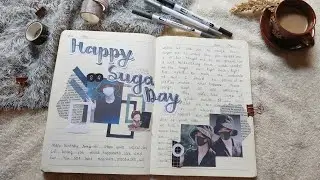BTS Journal with me| BTS Suga Birthday Journal| Min Yoongi|@Mindfulandemure