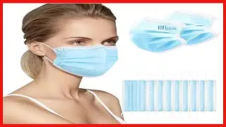CYCN Blue Disposable Face Masks 100 Pack, 3 Ply Non-woven Disposable Masks with Elastic Earloop