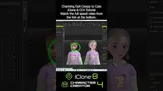 Charming Doll Creepy to Cute Tutorial | iClone Character Creator #iclone #charactercreator #cc4 #3d