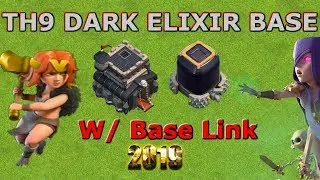 TH9 Dark Elixir Farming Base W/ Link - Clash of Clans 2019