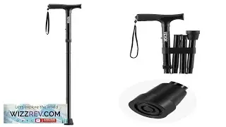 VEVOR Walking Cane for Man Woman Folding Walking Stick with 5 Level Adjustable