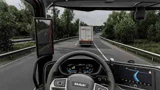 4K Realistic Ultra Graphic DAF |Euro Truck Simulator 2 1.57 Snowymoon Mod Gameplay