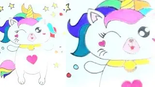 How to Draw Caticorn | Drawing and Colouring for Kids | Learning Channel for Kids