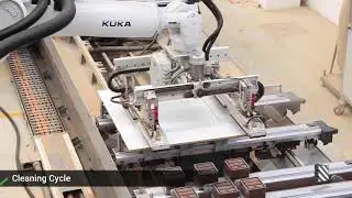 Biesse Cells   Rover B   Kuka   MDF Panel Processing with Double Side Machinings
