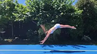 Sell airtrack gymnastics sale blue white large air track mat review