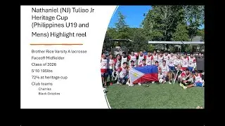 Nathaniel (NJ) Tuliao Jr Heritage Cup ( Philippines U19 and Mens ) highlight reel
