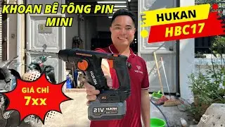 Th&acirc;n m&aacute;y khoan b&ecirc; t&ocirc;ng pin mini Hukan G1-KBC17 lực đập 1.7J si&ecirc;u nhỏ gọn - gi&aacute; th&acirc;n 760k