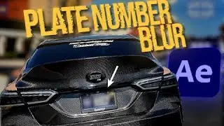 3 Ways To Blur Plate Number in After Effects