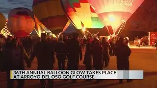 Balloon glow held at Arroyo Del Oso golf course on Christmas Eve