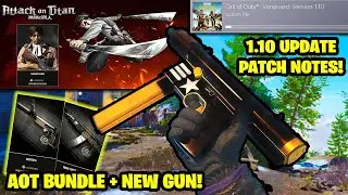 NEW VANGUARD UPDATE 1.10! ATTACK ON TITAN LEVI EDITION BUNDLE, WELGUN GAMEPLAY! (1.10 Patch Notes)