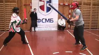 Russia Moscow Cup FSMB 2012  twohand sword 8 fight двуруч Григорьев-Куртымов