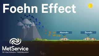How the Foehn effect works in New Zealand's South Island