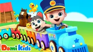 🚂🐮Farm Friends Ride the Choo Choo Train[NEW] | Animal Song | Sing Along Domi Kids | Songs for Kids