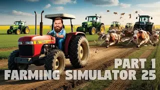 Seeding the fields! Farming Simulator 25 @beardphobia on socials. #BirdSimulator24