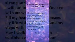 Prayer for Courage and Strength  Walk in God's Light 🌅🙏 #divineprayers