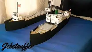 S.S. Plymouth. a 1940s style cargo ship model