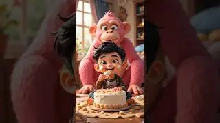 Monkey Bought Cake&hellip; But No One Cared 💔 | Emotional Short Story #shorts #money #ai