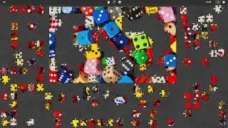 Relaxing Music With Colorful Dice Collection Puzzle #694