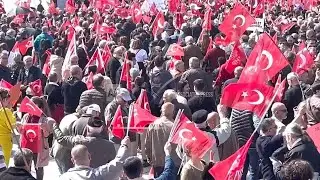 Supporters of Turkey's opposition hold mass rally calling for release of Istanbul's mayor
