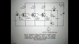 1969 micro power pre amplifier for 1.5 Volts an 