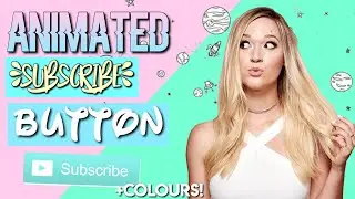 Animated Subscribe Buttons ♡ DIFFERENT COLOURS 🌈