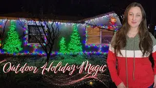 Outdoor Christmas Decorate With Me✨ Cozy Holiday Lights & Festive Decorating