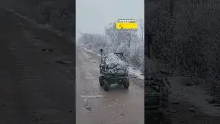 Ground Drone Transports Supplies on the Ukrainian Frontline #warinukraine