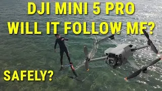 DJI mini 5 pro active track from left side