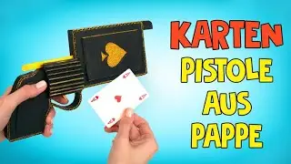 So macht man eine Karten-Pistole aus Pappe ♥️♠️