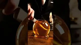✨ Satisfying ASMR | Cutting a Cosmic Honey Sphere 🍯💫