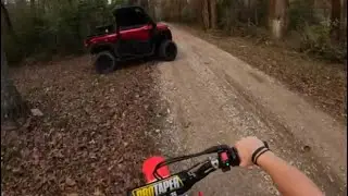 He chased me in the new side-side!!!