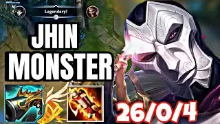 WILD RIFT ADC // JHIN IS MONSTER IN PATCH 4.4 NO DEATH GAMEPLAY!
