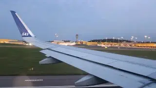 Scandinavian Airlines Airbus A320Neo Takeoff From Malm&ouml; Sturup Airport
