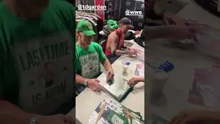 John Cena & CM Punk signing autographs ahead of RAW | #WWE