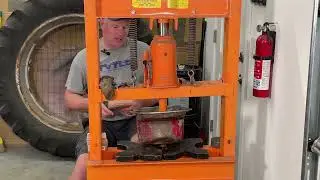 Removing the dents from the Oil Pan - All American Tractor Works #49