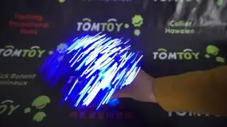 blue fiber optic centerpiece lamp tm083 052 bl