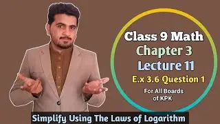 How to find anti log | class 9 Math Chapter 3 Exercise 3.6  Q1 | rules of logarithm | Fta Online