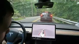 Tesla FSDBETA Drives the most dangerous road in VA 10.69 Georgetown Pike #fsd #elonmusk #fsdbeta #ai