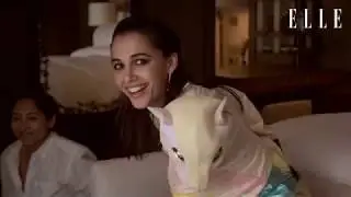 Behind the scenes of our June cover shoot with Naomi Scott