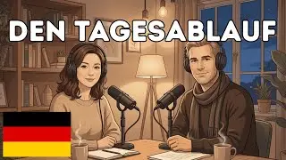 Über den Tagesablauf sprechen | Deutsch hören und lernen (A2 - B1) | Daily Deutsch Hören